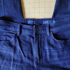 J.Jill High Rise Straight Leg Denim Jeans Misses Size 6